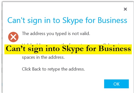 skype for business mac sign in